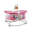 Mecedora de cuna multifunción 2 en 1 LEAN TOYS base infantil con sonidos y vibraciones rosa