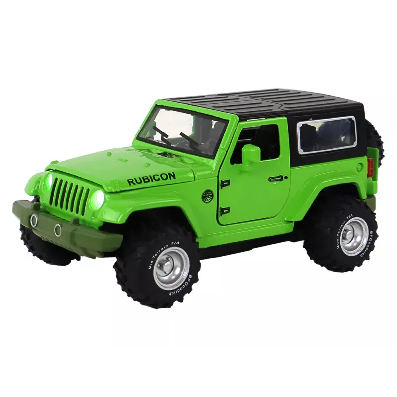 Coche todoterreno con batería LEAN TOYS propulsión por fricción metal verde 1:32