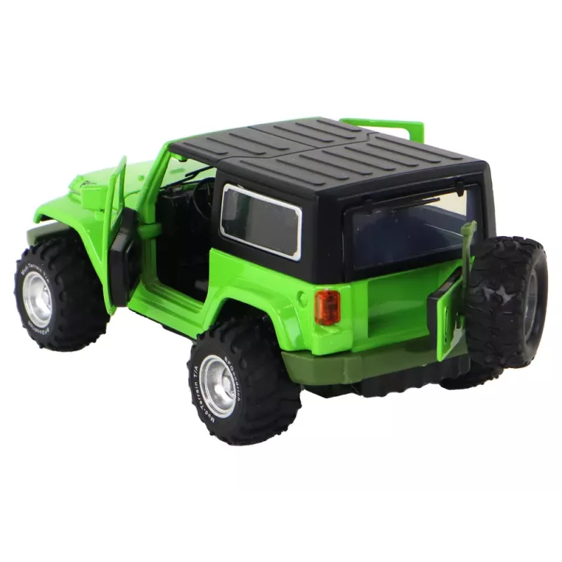 Coche todoterreno con batería LEAN TOYS propulsión por fricción metal verde 1:32