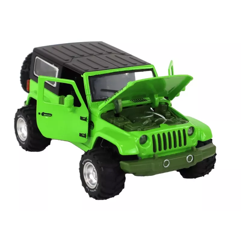 Coche todoterreno con batería LEAN TOYS propulsión por fricción metal verde 1:32