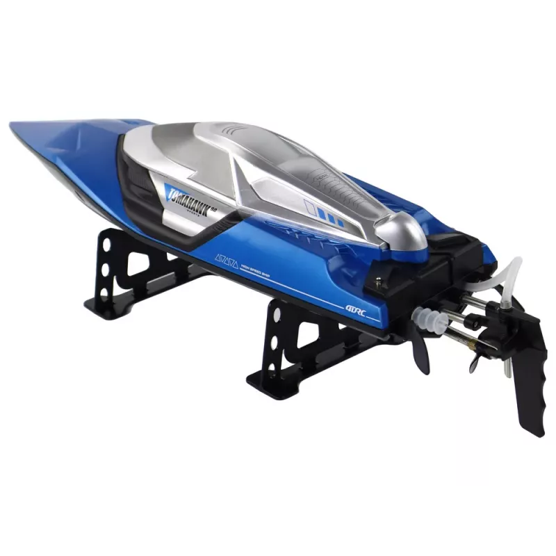 LEAN TOYS Lancha motora R/C 2.4G con luces 30 km/h azul