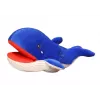 LEAN TOYS Marioneta de mano mascota ballena azul de peluche 30 cm