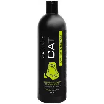 DR LUCY Cat Smooth Shampoo 500 ml concentrado, champú alisador para gatos de pelo largo