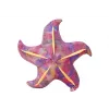 LEAN TOYS Mascota de peluche Estrella de mar morada cojín 45 cm
