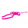 LEAN TOYS Mascota de peluche mono con bebé, rosa oscuro 90 cm