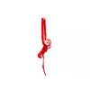 LEAN TOYS Mascota de peluche mono con bebé, rojo 90 cm