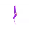 LEAN TOYS Mascota de peluche mono con bebé, morado 90 cm