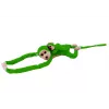 LEAN TOYS Mascota de peluche mono con bebé, verde 90 cm