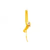 LEAN TOYS Mascota de peluche mono con bebé, amarillo 90 cm