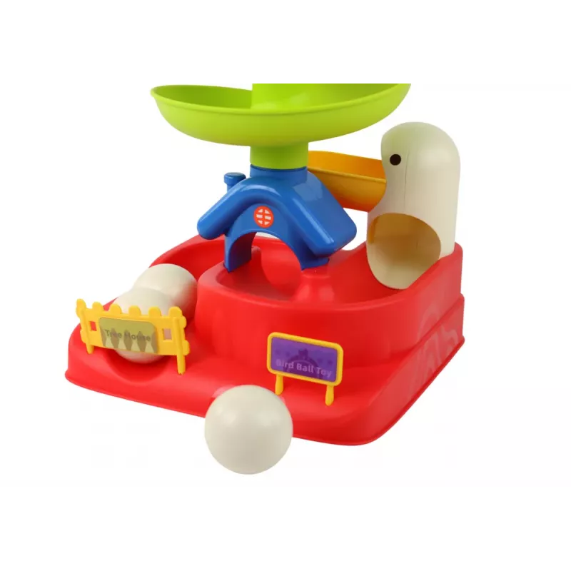 LEAN TOYS Juguete sensorial bola cayendo huevo gallina tobogán