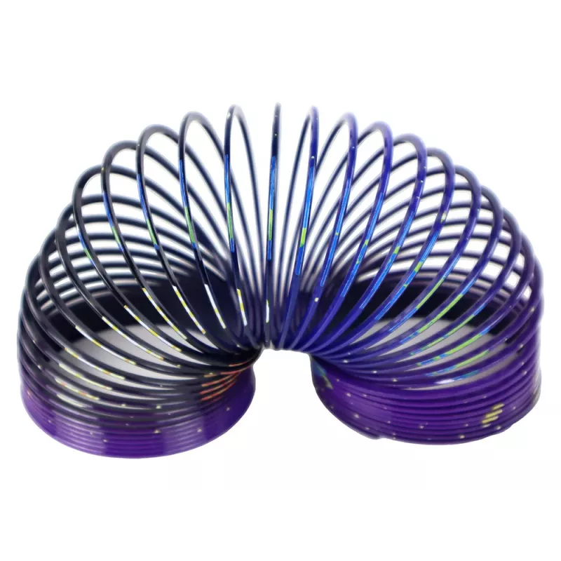 LEAN TOYS Bola antiestrés resorte icónico motivo planeta morado 6 cm