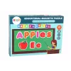 LEAN TOYS Set de puzle magnético educativo con tablero multifunción, 100-120 piezas, motivo animal, pizarra blanca y pizarra de doble cara, caja de madera, a partir de 3 años