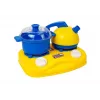LEAN TOYS Set de vajilla de plástico para pequeños chefs - accesorios de cocina de juguete 18 piezas