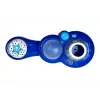 LEAN TOYS Set de micrófono karaoke azul con soporte