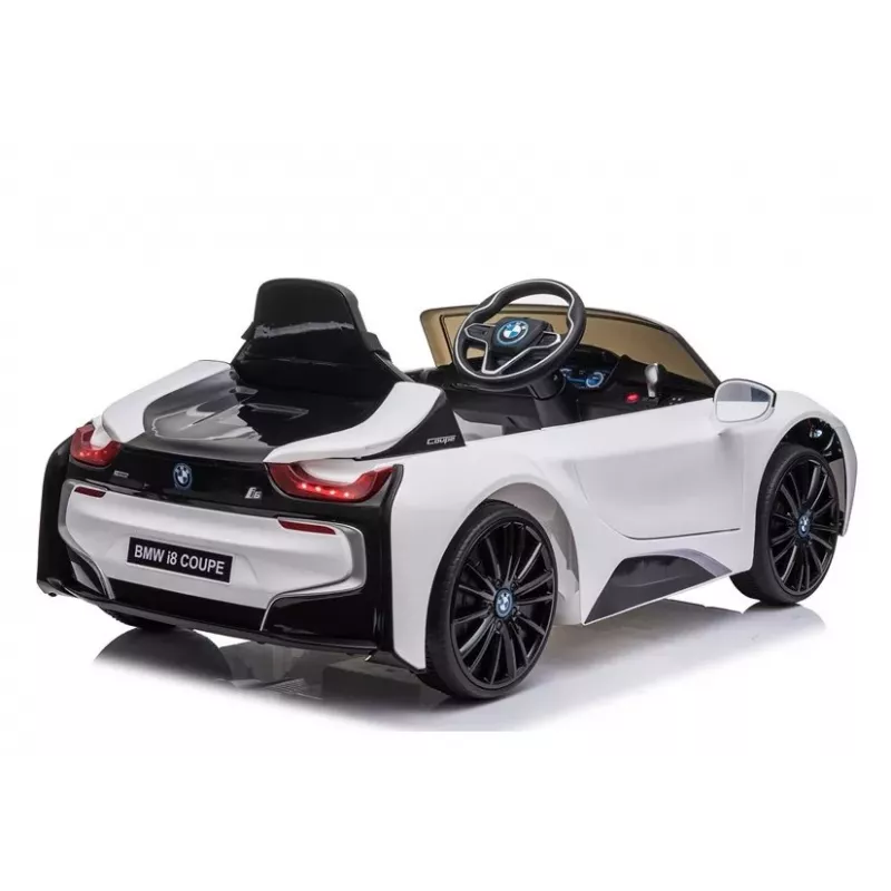 LEAN CARS Coche a batería BMW i8 Coupe blanco