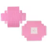 LEAN TOYS Set de uñas rosa puntas de uñas pegatinas diamantes