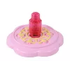 LEAN TOYS Set de uñas rosa puntas de uñas pegatinas diamantes