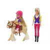 LEAN TOYS Set de muñecas Anlily con niña y poni, granja de caballos