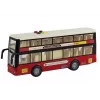 LEAN TOYS Autobús urbano de dos pisos con luz y sonido rojo 1:16