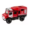 LEAN TOYS Vehículo todoterreno bomberos rojo puertas que se abren sonidos y luces