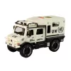 LEAN TOYS Vehículo todoterreno City Service beige puerta que se abre sonido y luz