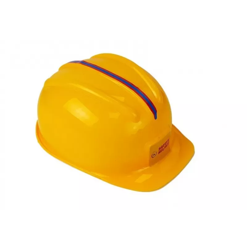 LEAN TOYS Set de herramientas con taladro de batería, martillo y casco, set de construcción de rol de 25 piezas