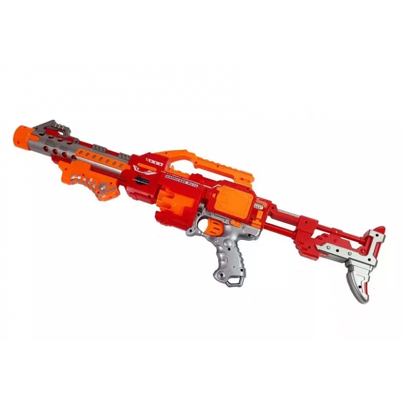 LEAN TOYS Rifle de dardos de espuma con objetivo giratorio 66 cm