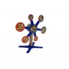 LEAN TOYS Rifle de dardos de espuma con objetivo giratorio 66 cm