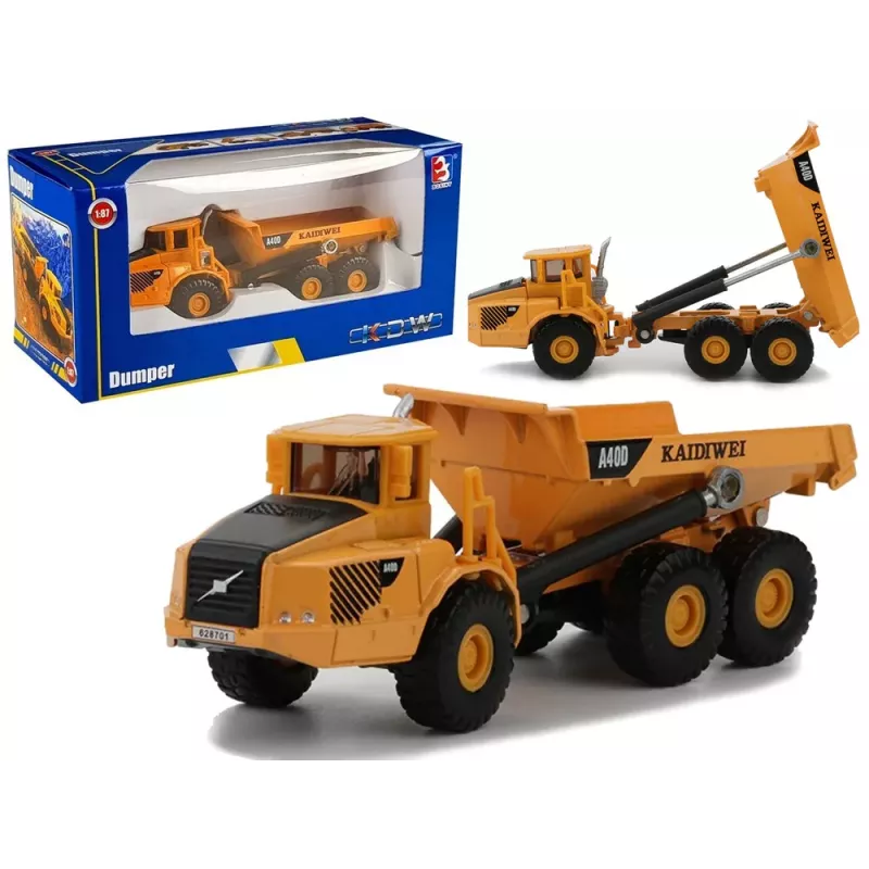 LEAN TOYS Camión volquete de metal modelo de fundición a presión 1:87