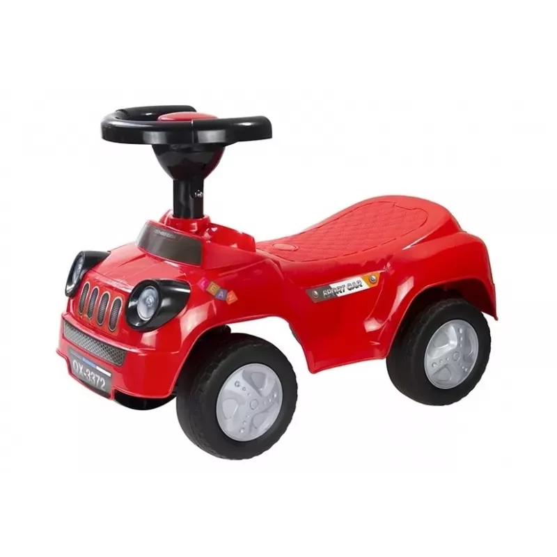 LEAN CARS Coche de juguete montable para niños pequeños con chirriador Sport rojo