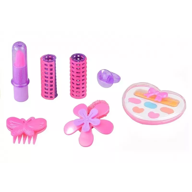 LEAN TOYS Set de belleza para niñas accesorios para el pelo secador de pelo realista en bolsa