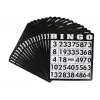 LEAN TOYS Set de bingo de metal tarjetas reutilizables máquina de lotería