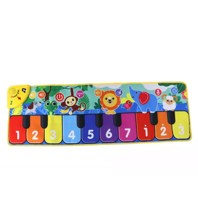 LEAN TOYS Alfombra de baile Sound Animals Santa Claus Keys