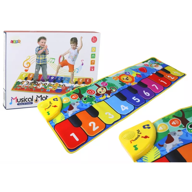 LEAN TOYS Alfombra de baile Sound Animals Santa Claus Keys