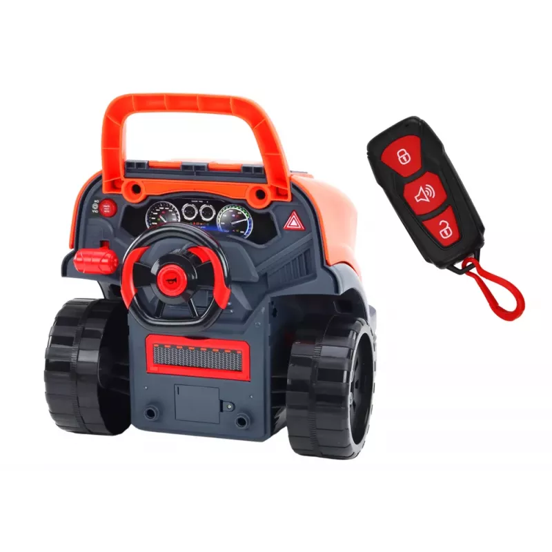 LEAN TOYS Motor de coche desmontable Kit DIY Naranja