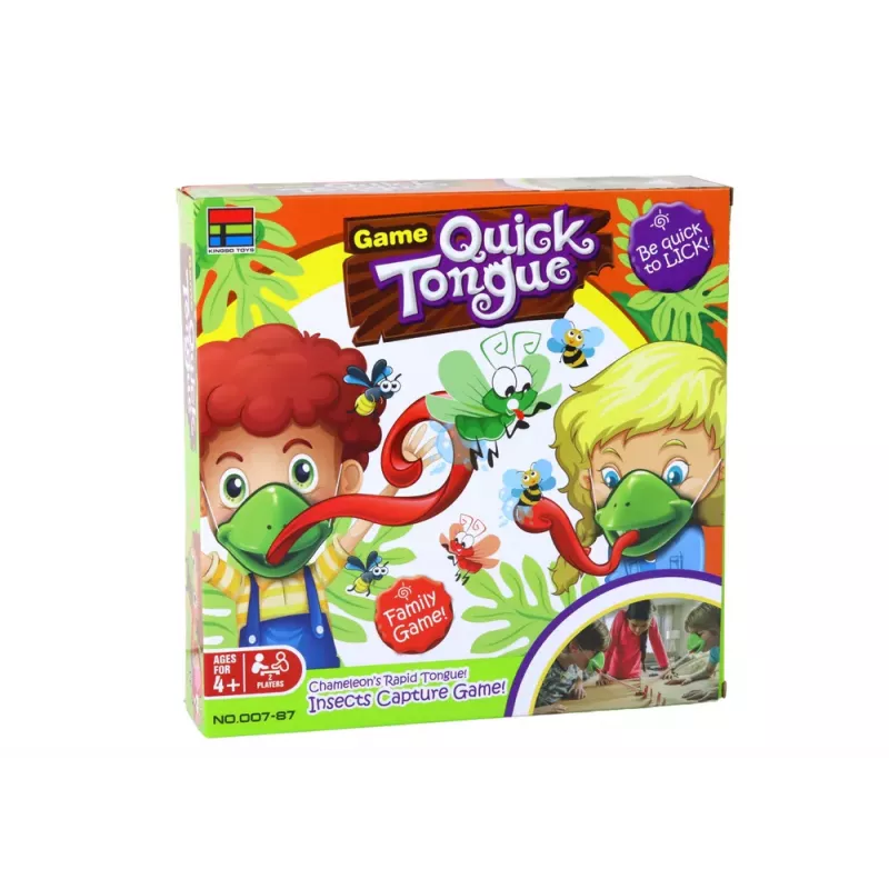 LEAN TOYS Juego de habilidad Quick Tongue - Atrapa el insecto Máscara Camaleón