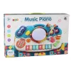 LEAN TOYS Piano órgano Juguete musical educativo con sonidos de tambor y efectos de luz