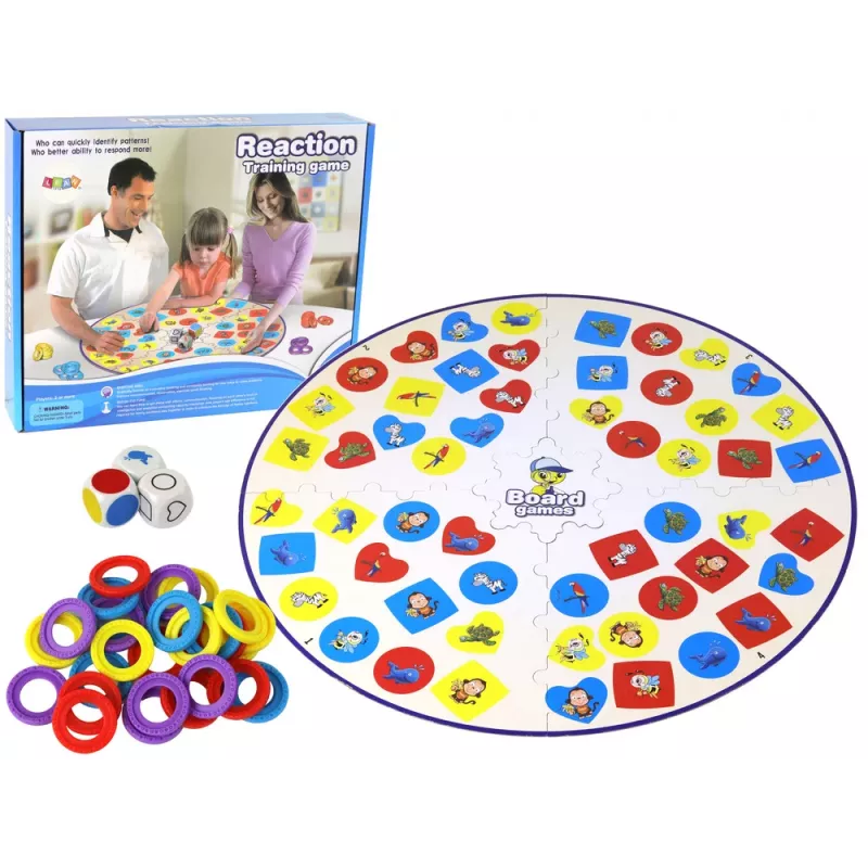 LEAN TOYS Juego de mesa de lógica para reflejos y percepción
