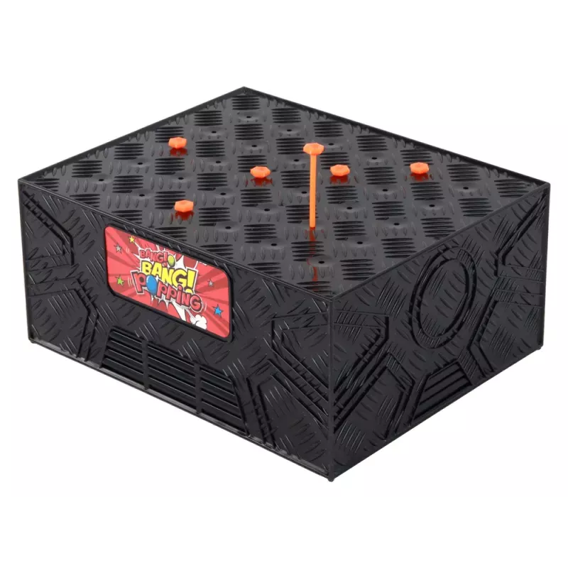 LEAN TOYS Juego familiar arcade: Revienta el globo con martillo y clavos