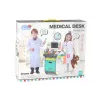 LEAN TOYS Set Little Doctor's Carrito de médico Rayos X ECG Accesorios Luz Sonido 36 piezas