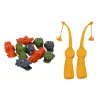 LEAN TOYS Juego de Pesca Cocodrilo Magnético Cocodrilo Marrón