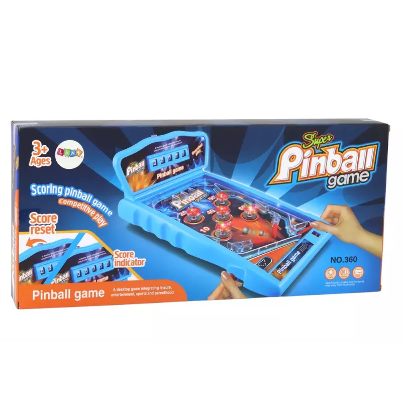 LEAN TOYS Juego Arcade Pinball con Luces, Sonidos y Marcador
