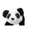 LEAN TOYS Panda de Peluche Interactivo en Transportador Rosa-Azul