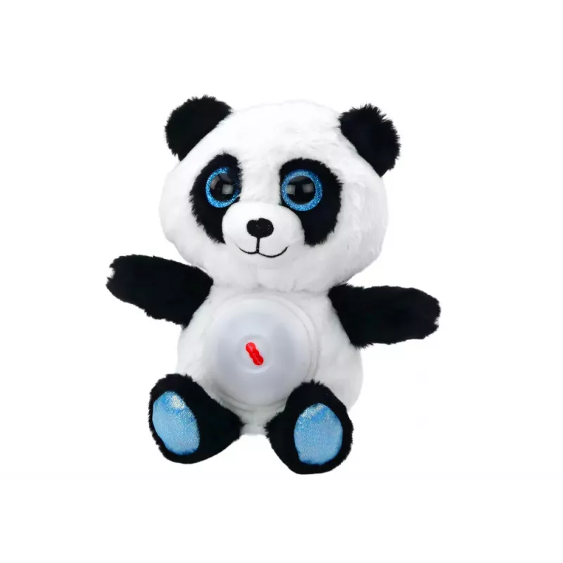 LEAN TOYS Panda Peluche Lámpara de Dormir Nanas Peluche Mascota 30 cm