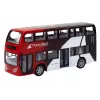 LEAN TOYS Autobús de Dos Pisos Radiocontrol RC Luces 1:24 Rojo