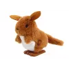 LEAN TOYS Canguro saltarín de peluche con cuerda decoración marrón