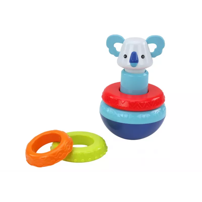 LEAN TOYS Set de juguetes sensoriales torre koala cubo educativo con spinners