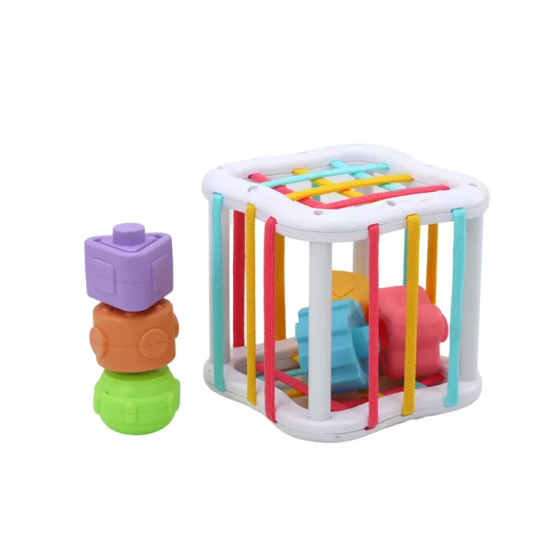LEAN TOYS Set de juguetes sensoriales torre koala cubo educativo con spinners