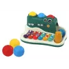 LEAN TOYS Platillos piano cocodrilo órgano martillo bolas instrumento educativo
