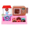 LEAN TOYS Set tienda de donuts pastelería caja registradora microondas